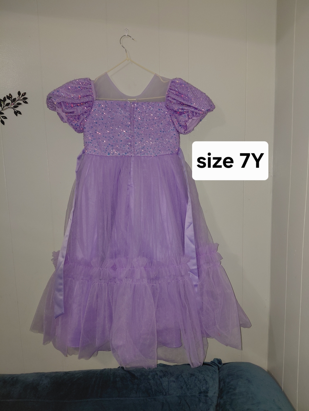 Girls Lavender Sparkle Tulle Party Dress